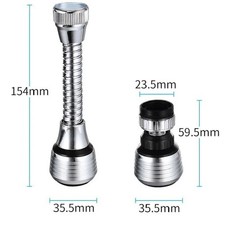 360  Faucet Extender Bendable Kitchen Sink Flexible Tap Spray Head Attachment UK