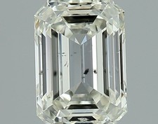 GIA CERTIFIED Natural Diamond l/SI2 Clarity Loose Emerald Brilliant Cut 0.55 Ct 528.64 per carat
