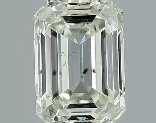 GIA CERTIFIED Natural Diamond l/SI2 Clarity Loose Emerald Brilliant Cut 0.55 Ct