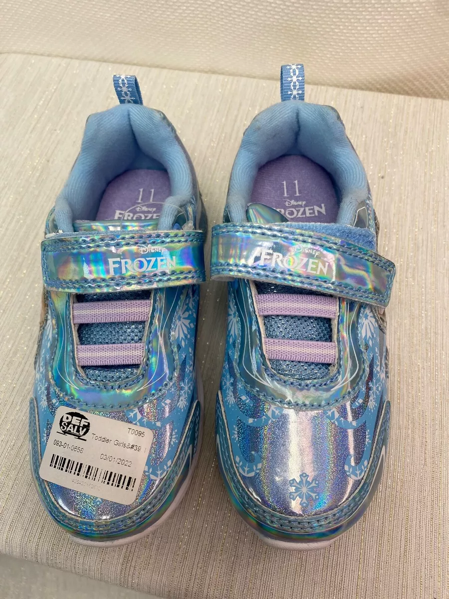 Disney Frozen Shoes Girl s Toddler LED Light Up Shoes Blue Size