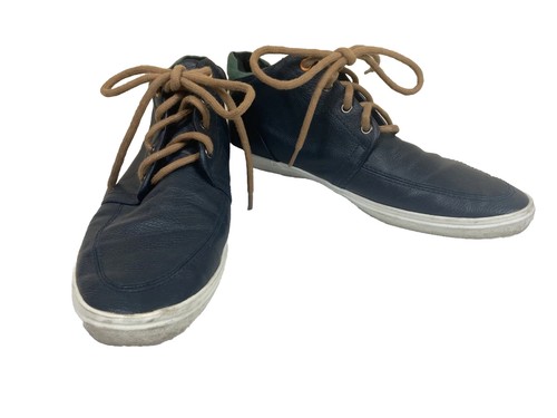 Aldo Men’s Size 8 Shoes Navy Blue Low Top Casual Sneakers Leather Free Shipping