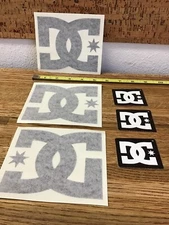 6 Pieces DC Skateboard Shoe Co.  Skateboarding STICKERS Decals MM8