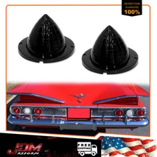 2PCS Rear Smoke Lens Tail Lights For 1960-1961 Impala Bel Air Biscayne El Camino