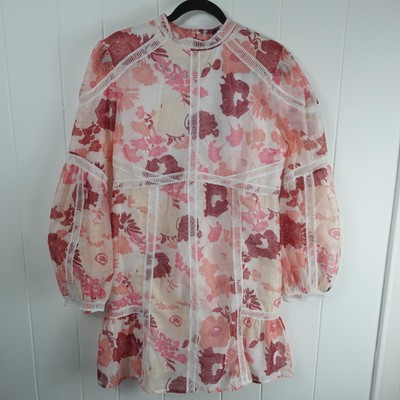 Beulah Style Womens Floral Shift Cottagecore Dress Large