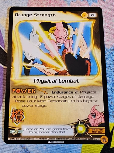 Orange Strength 2003 Score Limited Dragon Ball Z DBZ TCG #15