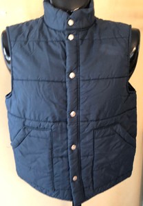 navy blue winter vest