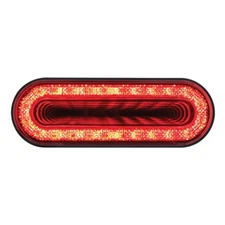 Oval 6" Mirage 24 LED Stop Turn Tail Light Red Lens Super Bright!! 36656