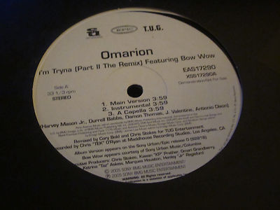 Omarion - Feat. Bow Wow -  I'm Tryna - Fast Shipping
