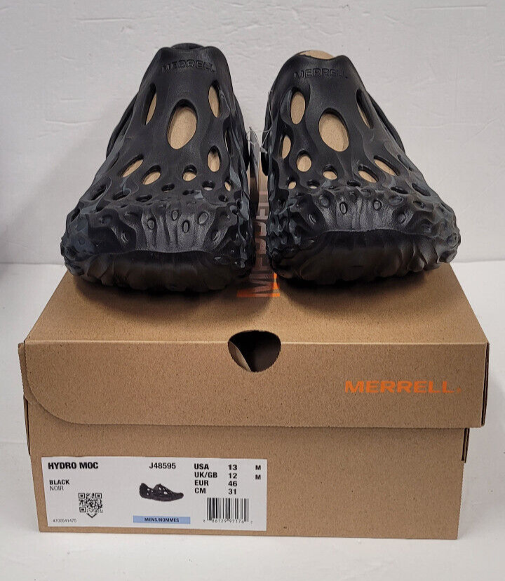 靴 MERRELL HYDROMOC J48595 BLACK J48595 Merrell Men's Hydro MOC Water Shoe Black Size 12 for
