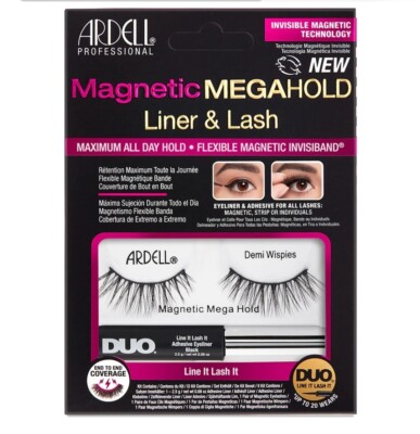 Ardell Magnetic Mega Hold Flexible Lashes Liner and Lash Kit - Demi Wispies