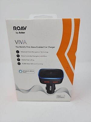 Anker ROAV - Viva Pro 2-Port USB Vehicle Charger - Amazon Alexa Supported- Black