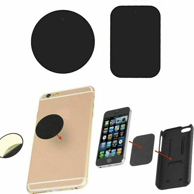 3M Magnetic Car Phone Holder Replacement Plates Mobile Spare Metal Plate Sticky Pad