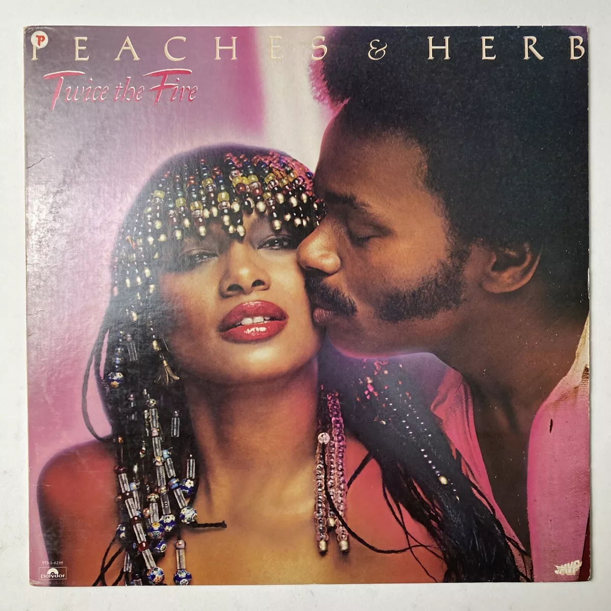 Vintage Vinyl Record Peaches & Herb: Twice the Fire Album 