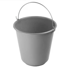 Plastic Pail with Handle 11.5 Quart (2.8 Gallon Bucket), 39-1229