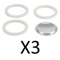 Bialetti Gasket/filter Replacement Fits 3 Cup Moka Espresso Machine (3-pack) on sale Bialetti Gasket/filter Replacement Fits 3 Cup Moka Espresso Machine (3-pack) on sale