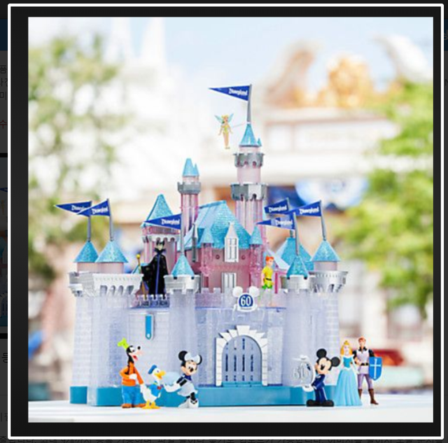Disney Park Sleeping Beauty Castle Play Set Disneyland Diamond