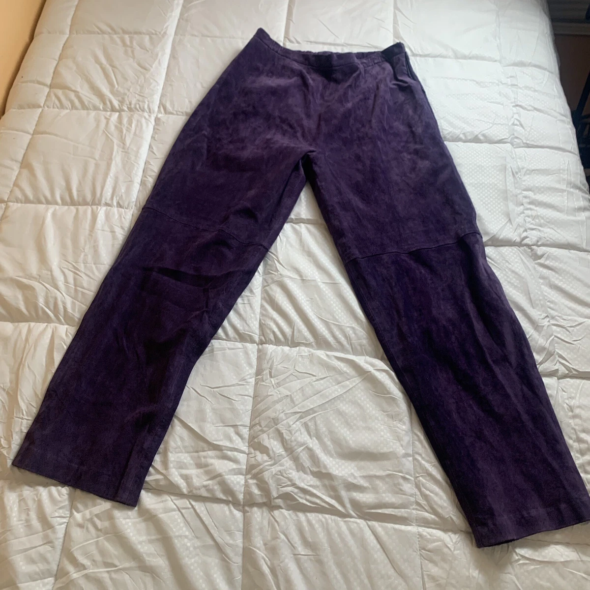 Purple hotsell suede pants