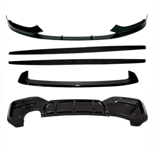 BMW 1 SERIES F20 F21 KIT GLOSS BLACK SPLITTER DIFFUSER SPOILER BODYKIT 15-18 LCI - 第 1/8 張圖片