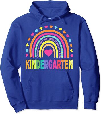 Kindergarten Rainbow Teacher Team Kinder Cool Present Unisex Hooded Sweatshirt