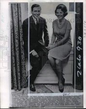 1965 Press Photo Claus von Amsberg, & Princess Beatrix at Castle Drakenstein.