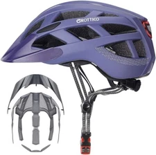 Adult-Men-Women Bike Helmet With Light Mountain Road Bicycle Helmet Size M