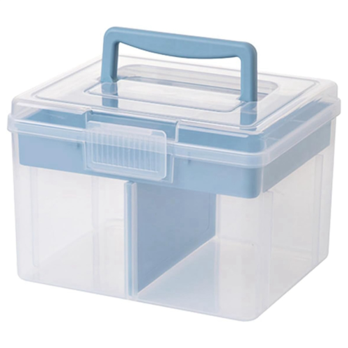 Boîte de rangement transparente et empilable de Craft avec bac de rangement, Kuns6018 - Photo 1/21
