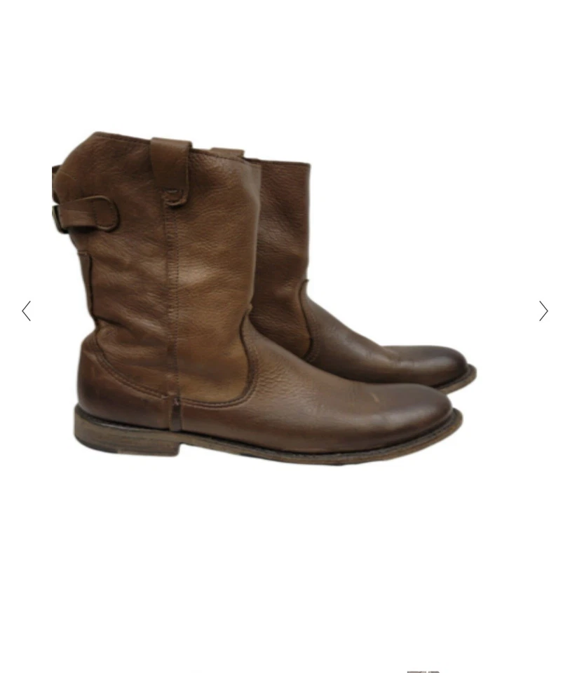 $300 BOTAS DE COLECCIÓN SHOE COMPANY 7 CUERO MARRÓN MOTO MOTO NUEVAS NORDSTROM Foto 3 de 4