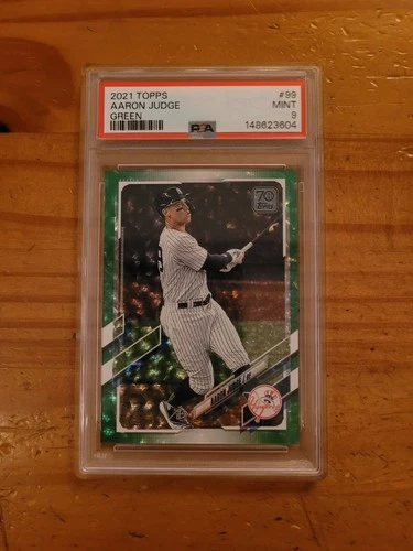 2021 Topps Green #99 Aaron Judge PSA 9 Mint 497/499