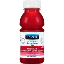 Thick-It Clear Advantage Thickened Beverage Cranberry 8 oz Bottle 24 Ct