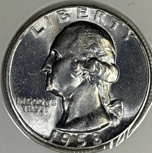 1958-P BU Washington Quarter, Item 3818