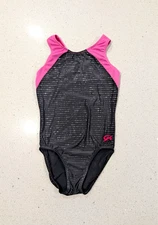 POLKA DOT GK ELITE Gymnastics Dance Leotard AM Adult Medium Ultra Soft RAZORBACK