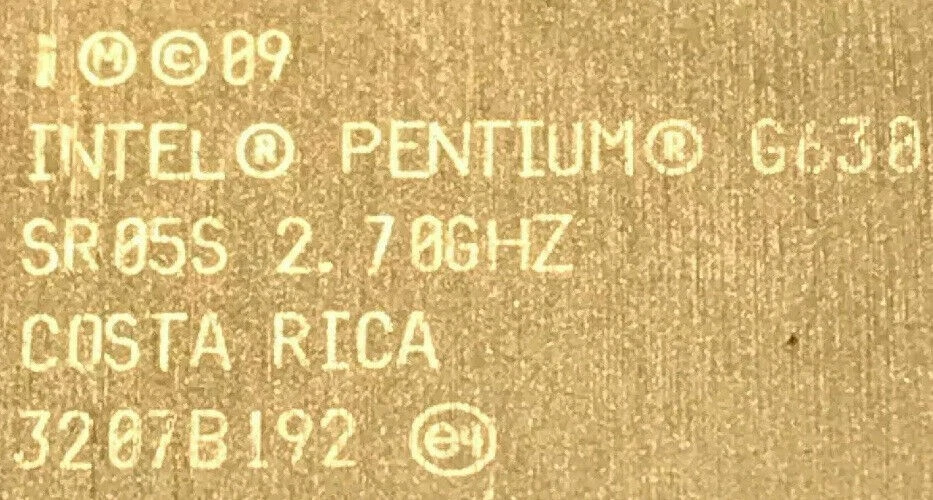 INTEL PENTIUM G630 2.70GHZ PROCESSOR - Image 2 of 3