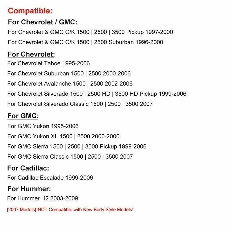 Светодиодный внутренний дверной светильник для Silverado/Sierra Yukon 1995-2007 новый пара 2шт 2 x - Изображение 3 из 4