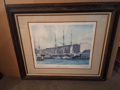 Michael F. Blaser 'Swallow New Bedford Bark' Signed Limited Edition Print.