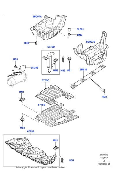 Land Rover Genuine Heat Shield Protection Fits Range Rover Sport LR020525 - Image 2 of 4