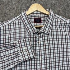 Untuckit Button Up Shirt Men's 3XL XXXL Plaid Roverto Wrinkle Free Cotton