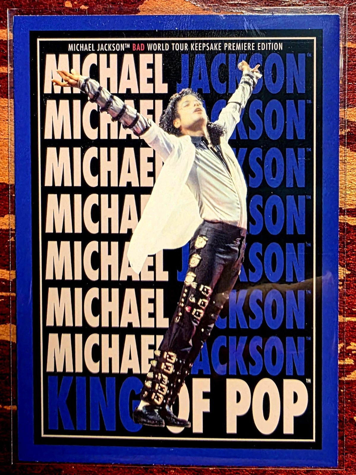 2025 KEEPSAKE PREMIER MICHAEL JACKSON BAD WORLD TOUR BLUE CARD #196