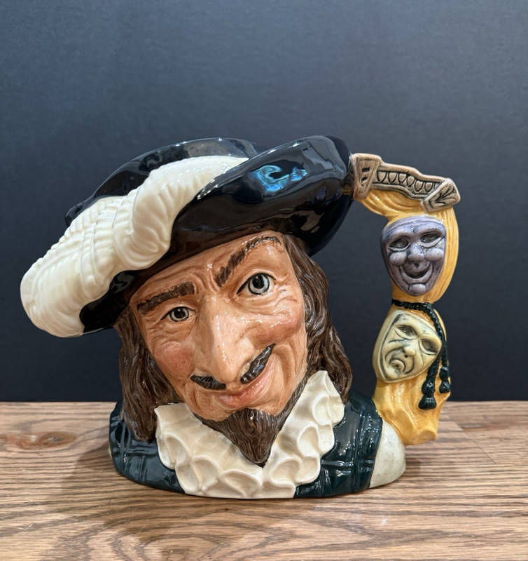 ROYAL DOULTON 'SCARAMOUCHE' LARGE CHARACTER JUG COLOURWAY D6774 1987 LTD. 1,500