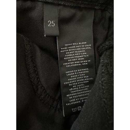 J Brand Skinny Jeans Women’s 25 black Vanity Wash Step Hem Grunge Rock 90s - Picture 9 of 12