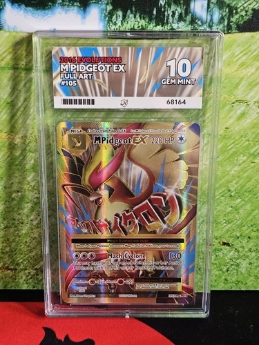 Pokémon TCG Mega Pidgeot EX Full Art XY Evolutions Card 105/108 Ace 10