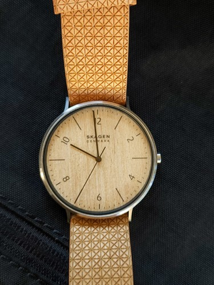 #ad Skagen Watch SKW6746 Aaren Naturals Limited Edition Wood Veneer Strap Quartz $60.00