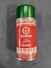 Original Schwinn Approved Lime Green Flek Spray Paint Can Stingray Super Deluxe