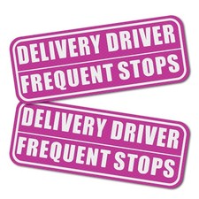 Delivery Driver Car Magnet High Reflection Frequent Stops Stop Sign Car Magnet