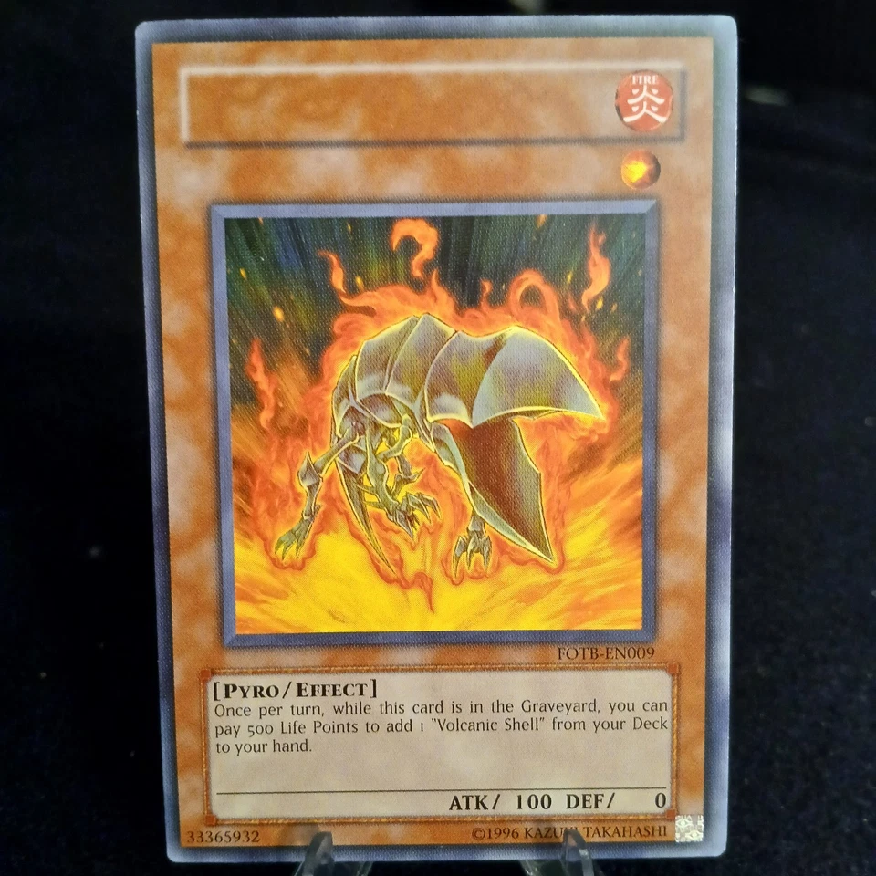 Volcanic Shell FOTB-EN009 Misprint Error No Name Archfiend General embossed low - Image 2 of 4