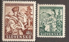 Slowakei 1939 43 44 ** Postfrisch