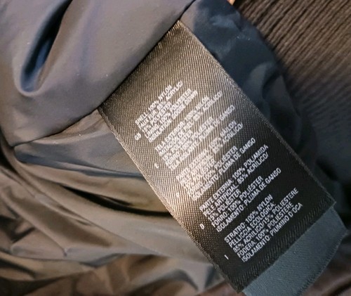 The North Face Hyvent Goose Down Hooded Coat Jacket Charcoal Men's Size Large - Picture 12 of 12