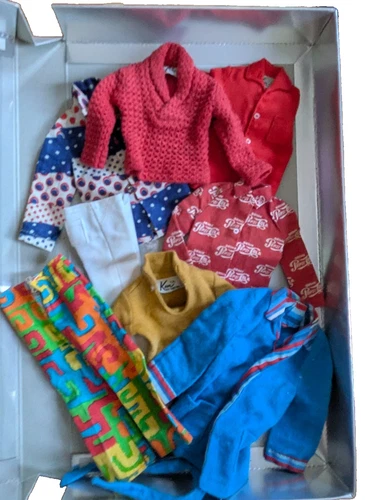 Vintage Lot Mattel Ken Doll 12", 1:6 clothing lot, about 1963-72.