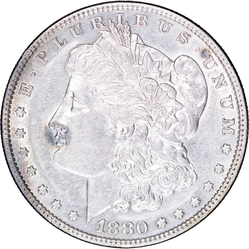 1880-O $1 Morgan Silver Dollar ~ AU Details