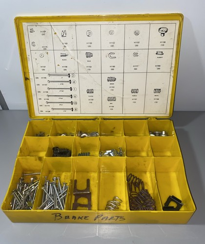 1973 Genuine Mopar Brake Shoe Hold Down Parts Assortment Kit w/ Case HX3002