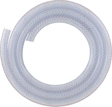 516 B3810 Reinforced Clear Braided PVC Tubing, Flexible Hose 3/8-Inch ID X 5/8-I